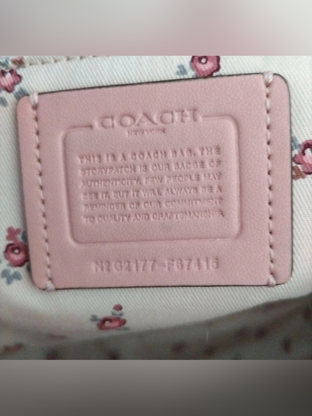 RARE COACH Denim Large Tote Bag - Picture 8 of 8